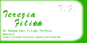 terezia filipp business card